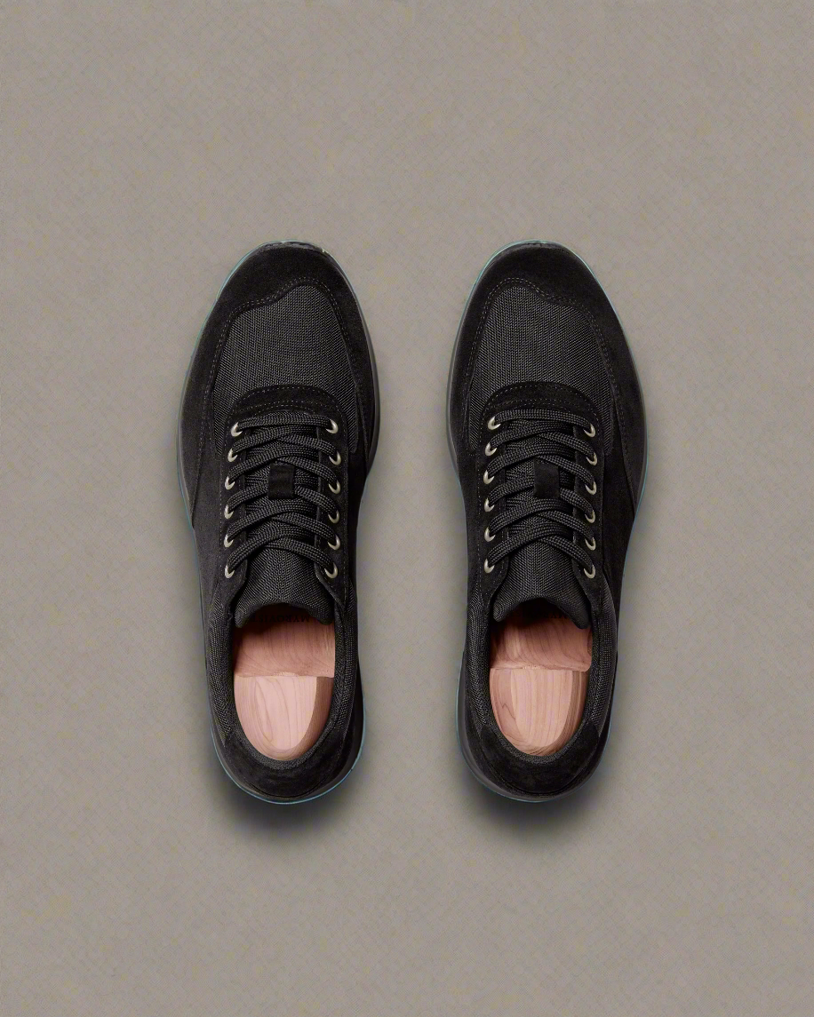 Vellano Stensund Black Suede Casual Sneakers