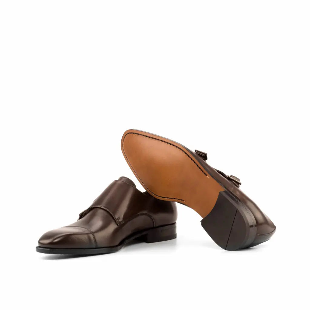 Vellano Derek Curve Toe Double Strap Monk