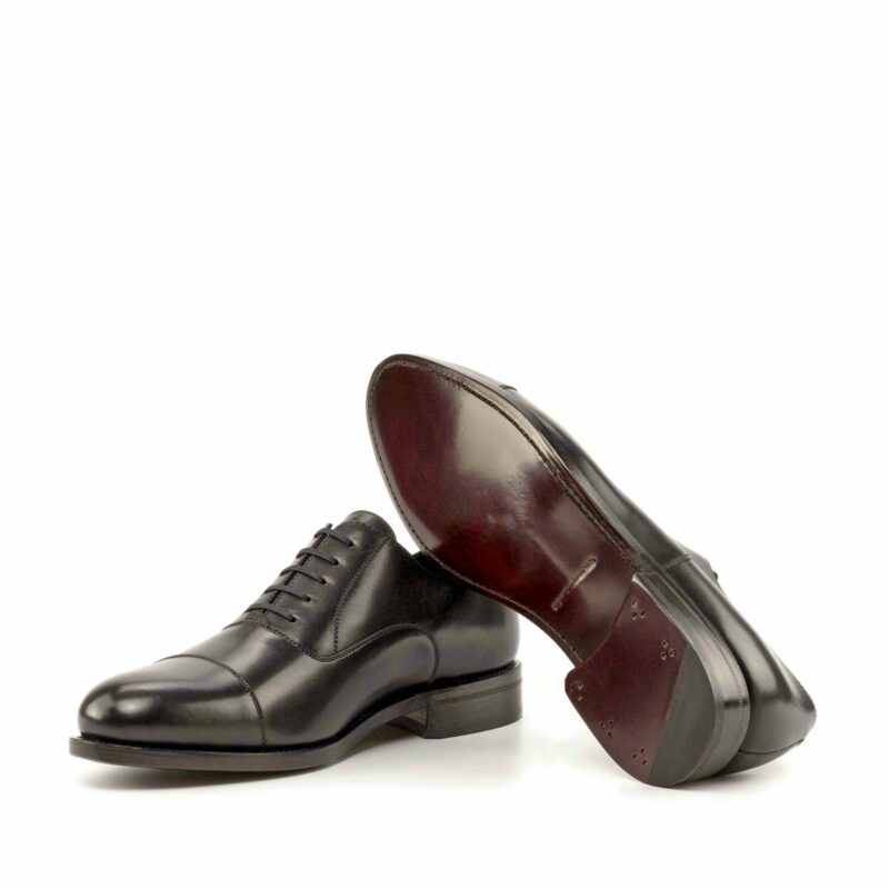 Vellano Full Black Belmont Leather Oxford Shoes