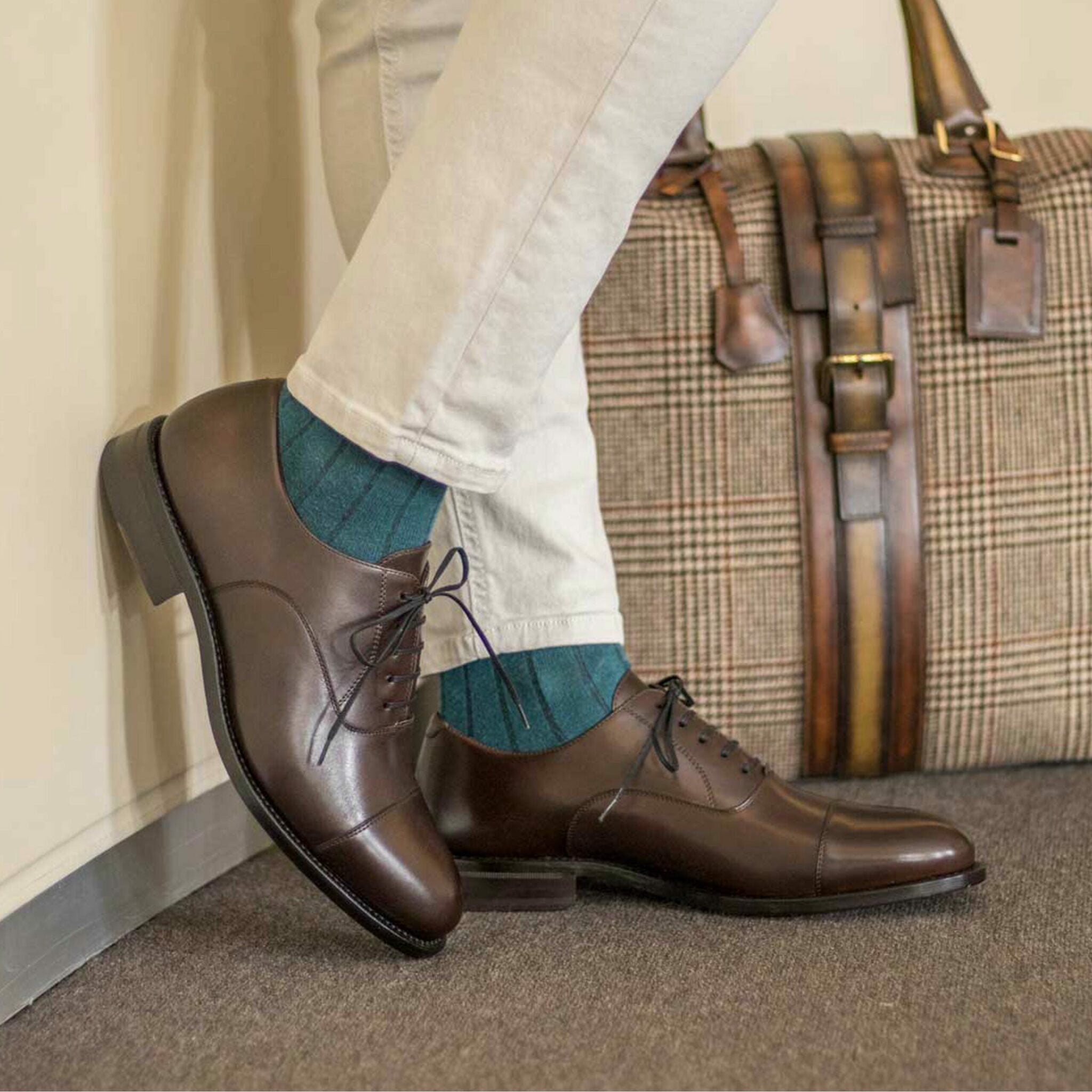 Vellano Exotic Brown Belmont Oxford Shoes