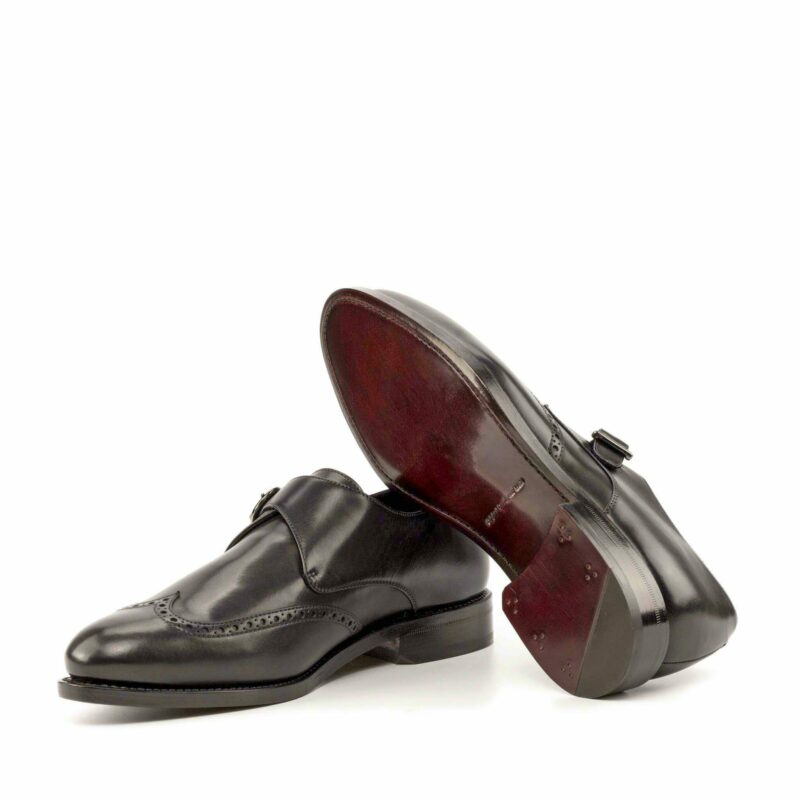 Vellano Ray Black Brogue Monk