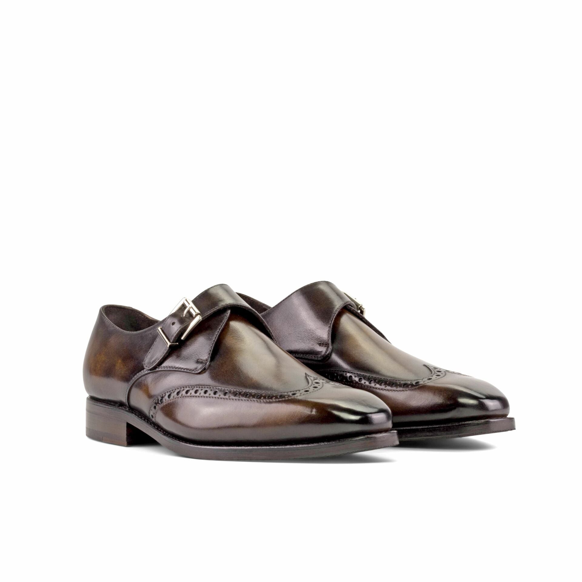 Vellano Jack Brown Texture Brogue Monk