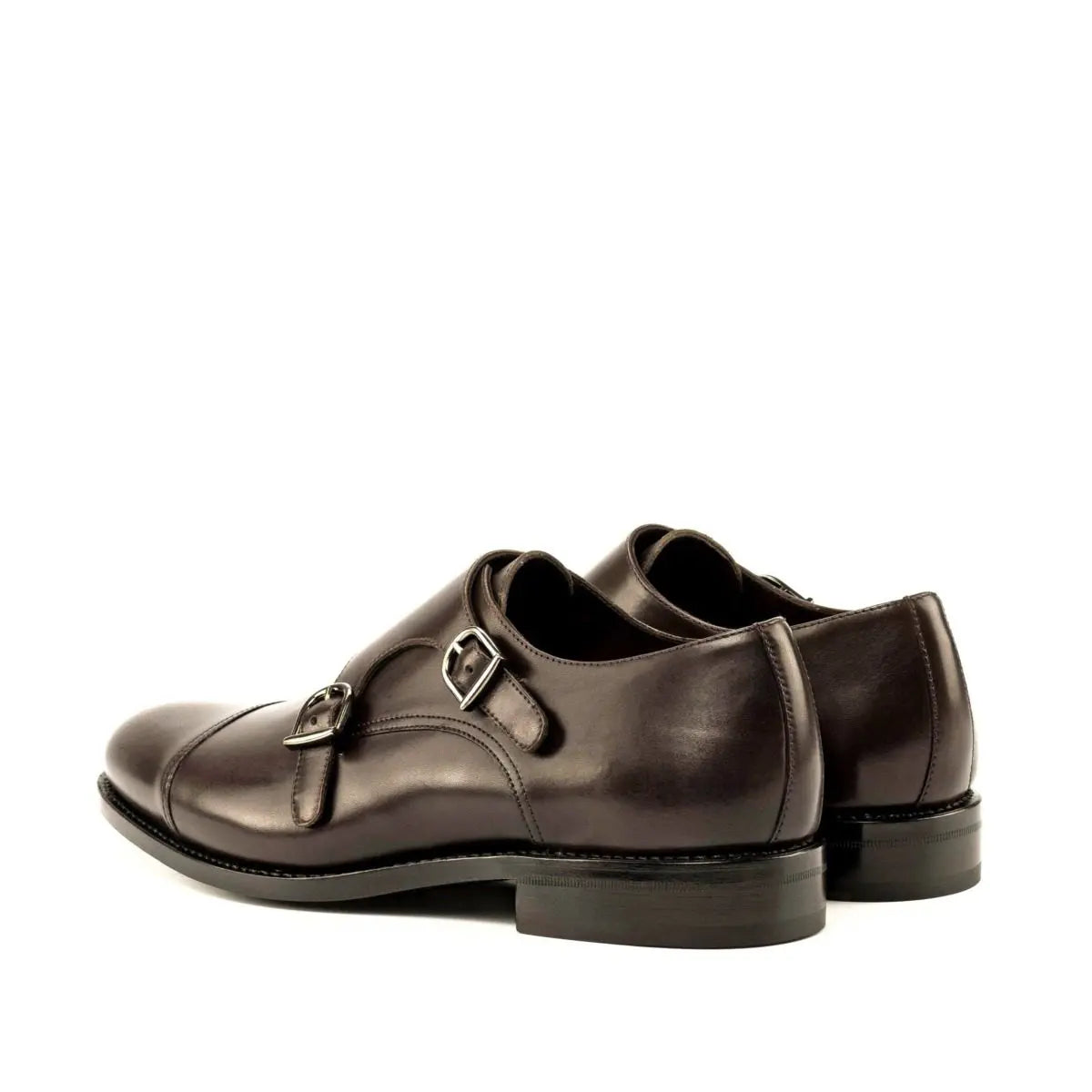 Vellano Elegant Brown Cap Toe Strap Monk