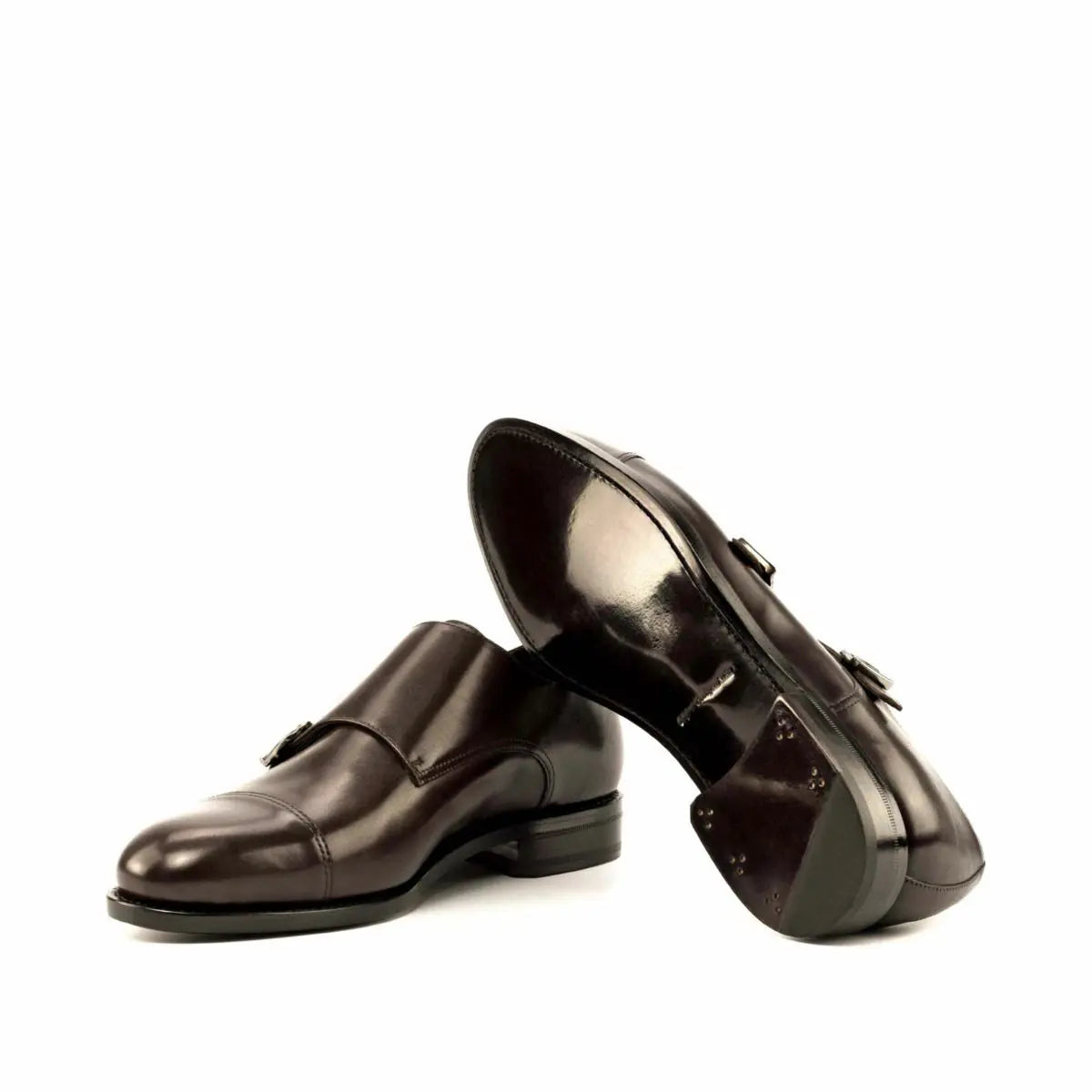 Vellano Elegant Brown Cap Toe Strap Monk