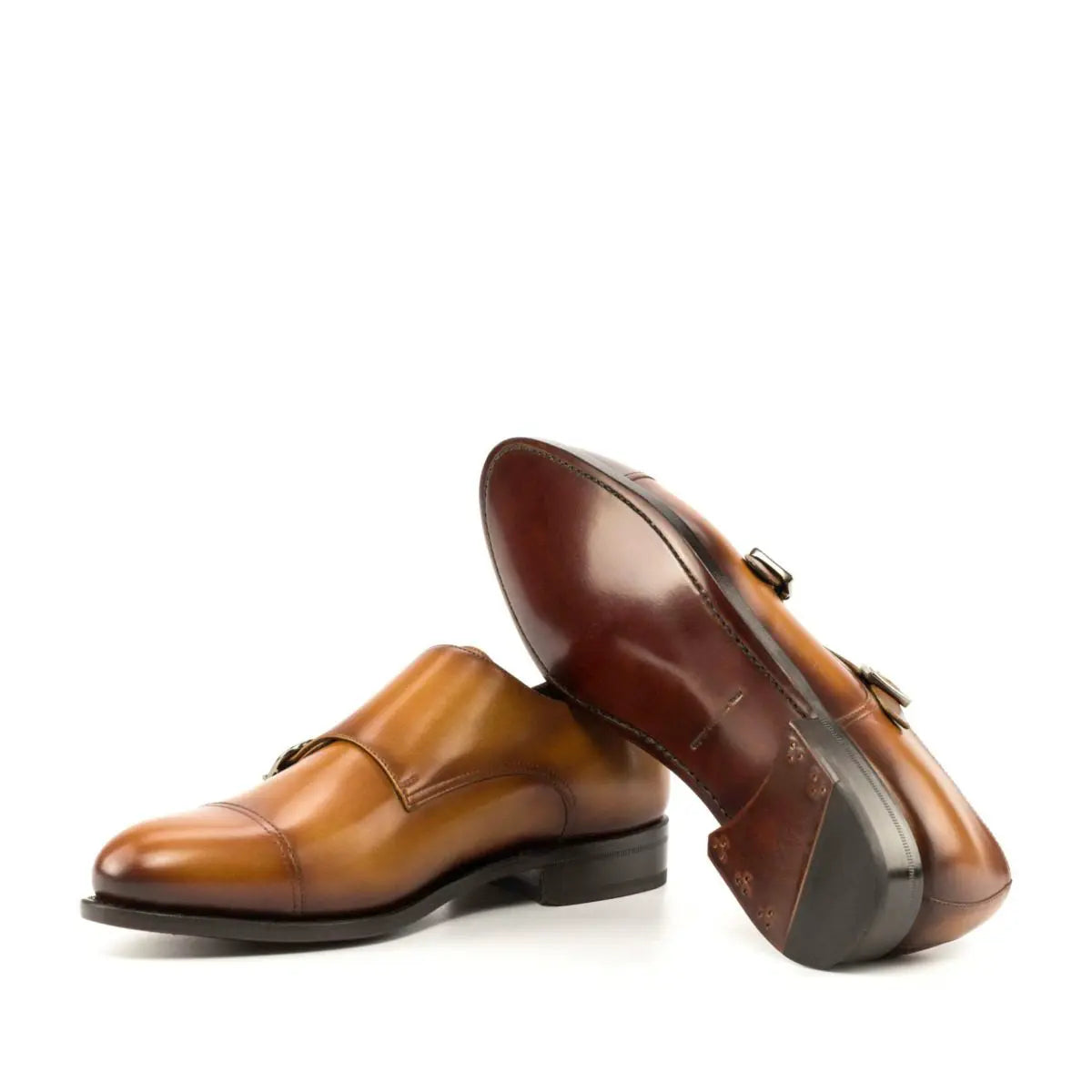 Vellano Oliver Luxury Tan Cap Toe Monk