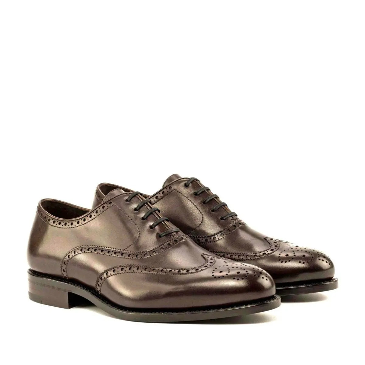 Vellano Brown Wing Tip Brogue Shoe