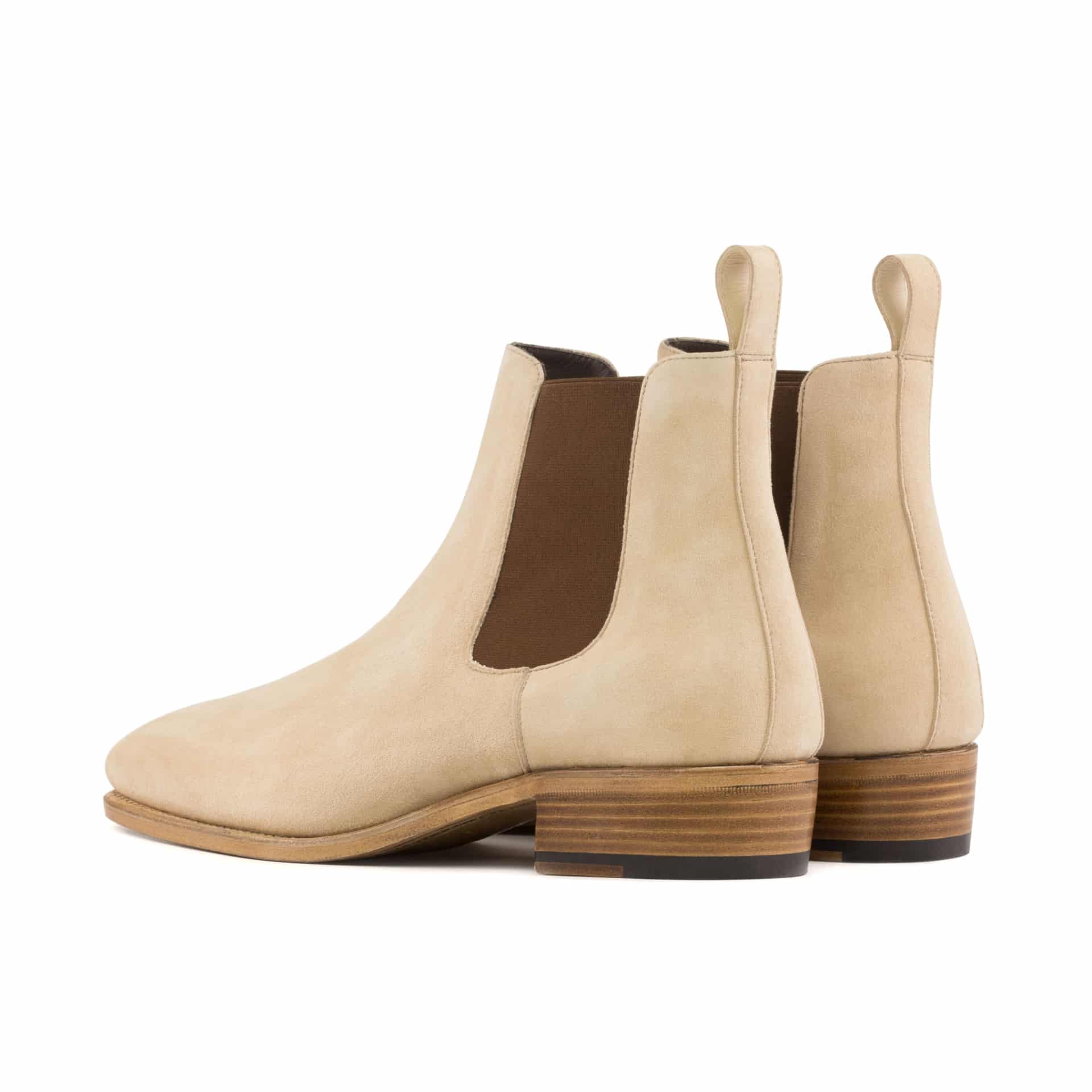 Vellano Beige Suede Chelsea Boot