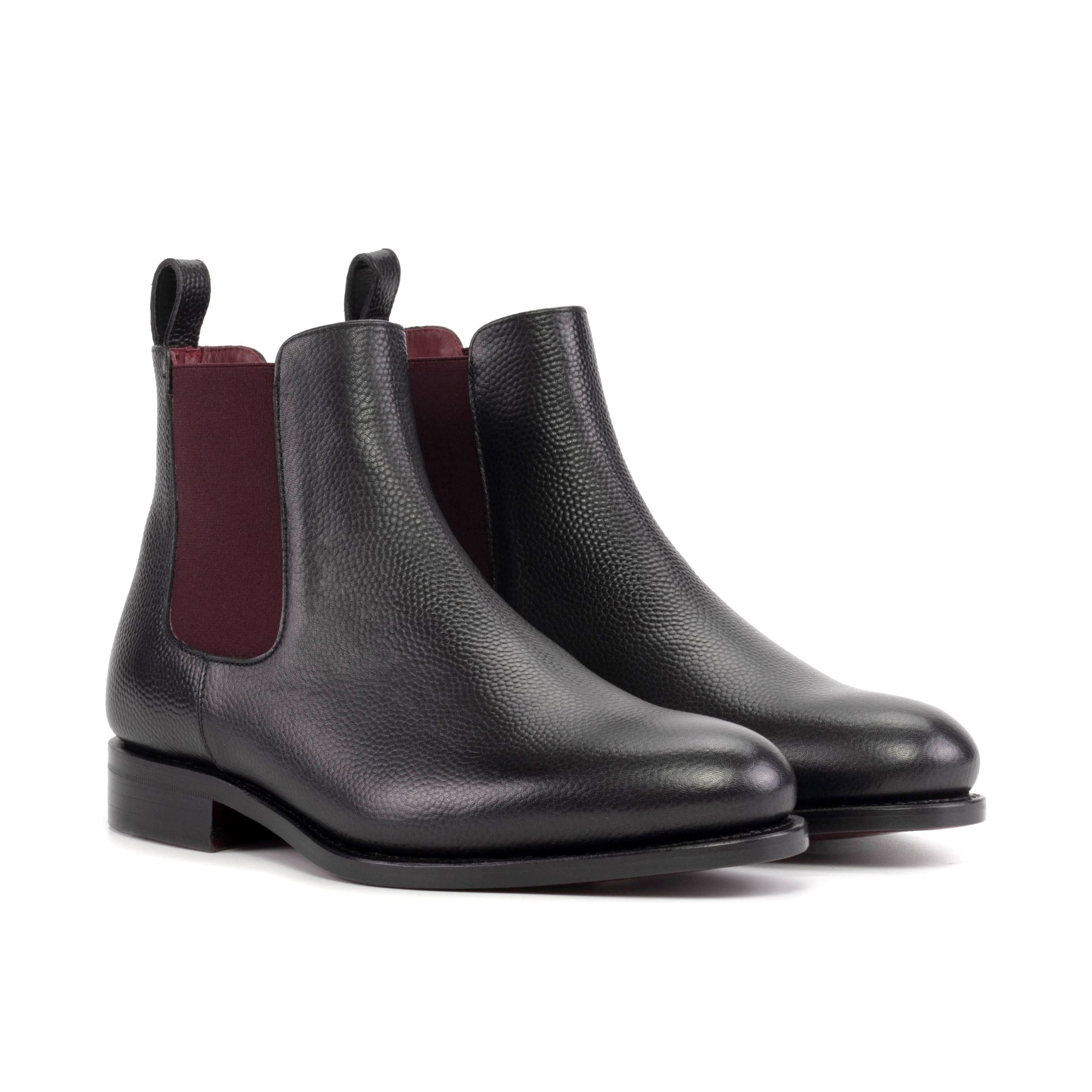 Vellano Classy Milled Grain Leather Chelsea Boot