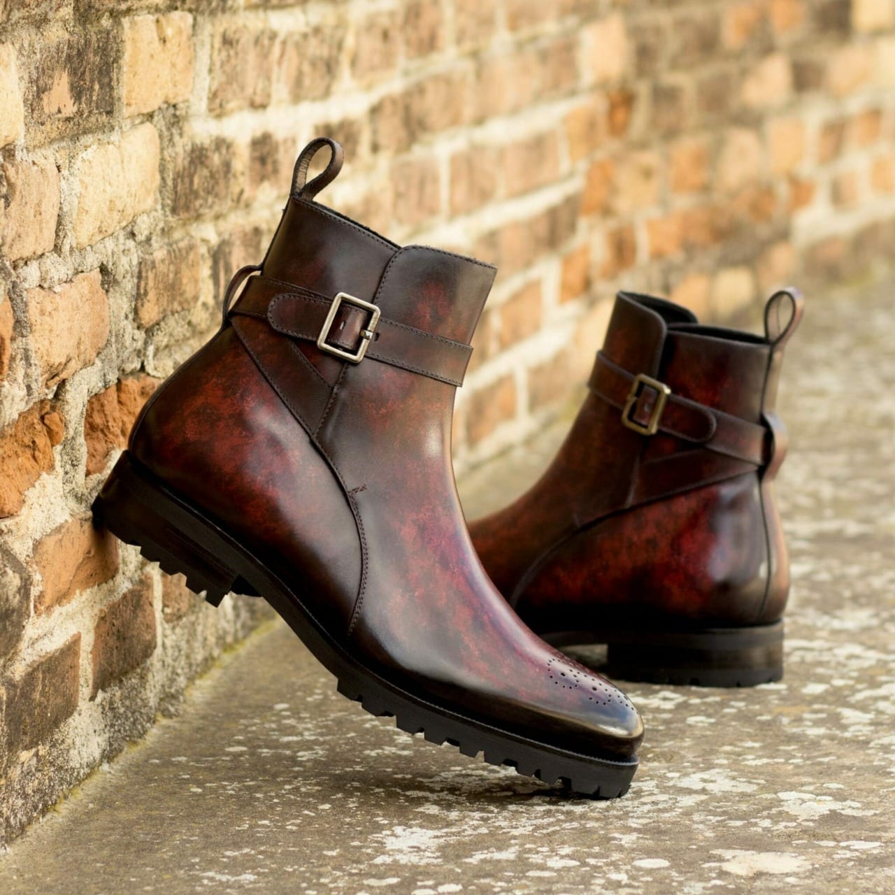 Vellano Bordo Marble Jodhpuri Boot