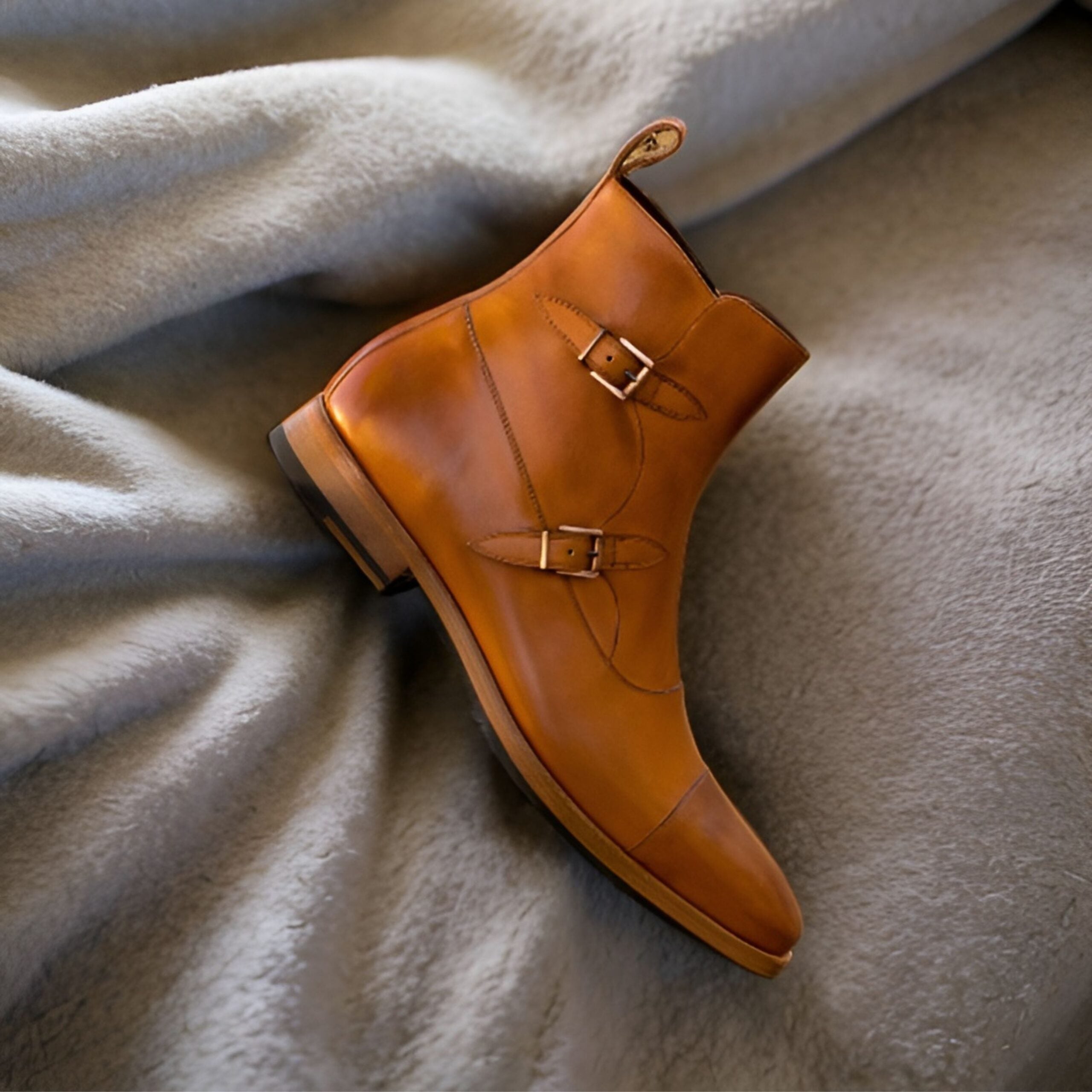 Vellano Tan Octavian Buckle Boot