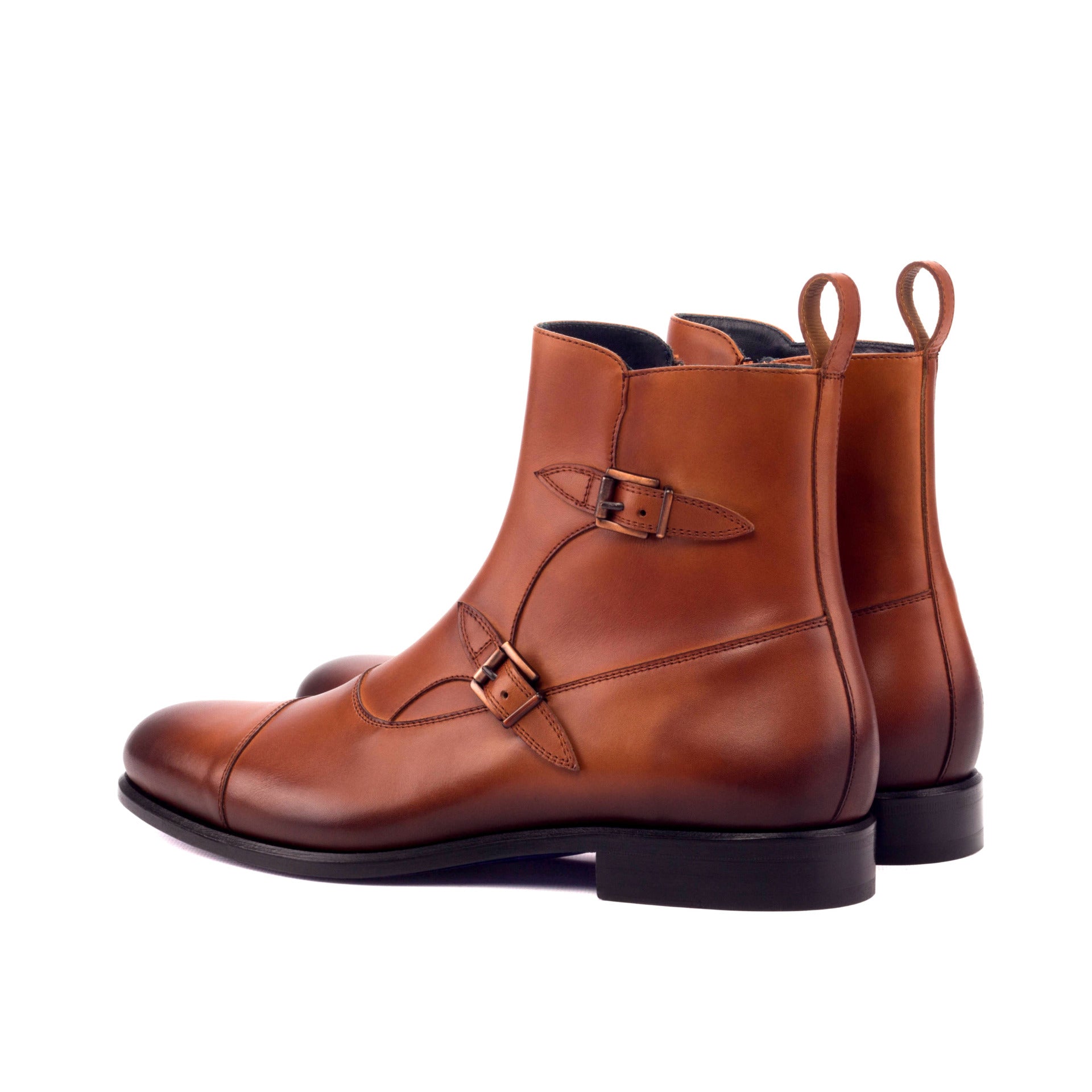Vellano Tan Two Tone Octavian Buckle Boot