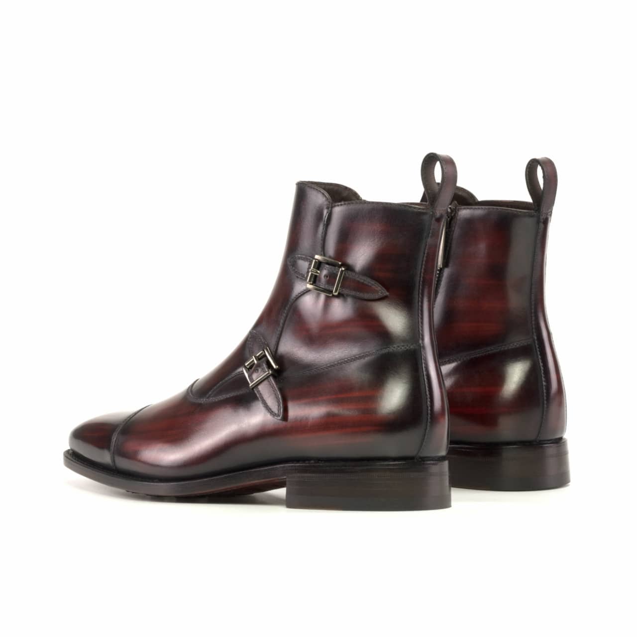 Vellano Burgundy Wood Octavian Buckle Boot