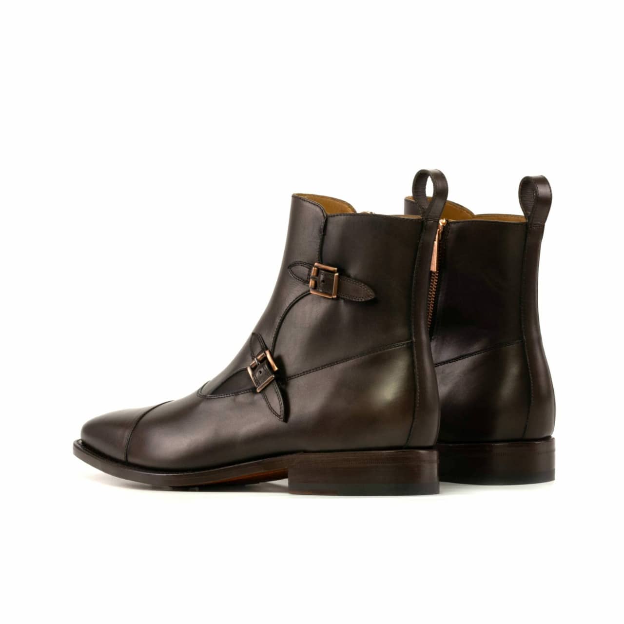 Vellano Sammy Brown Leather Buckle Boot