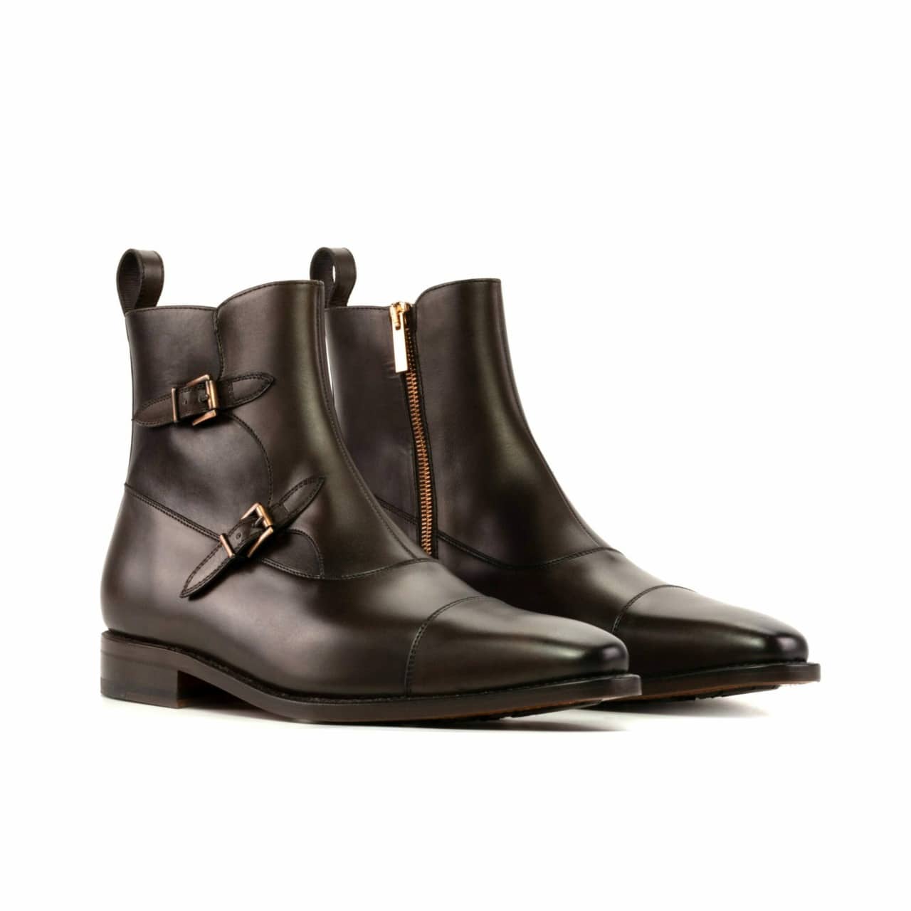Vellano Sammy Brown Leather Buckle Boot