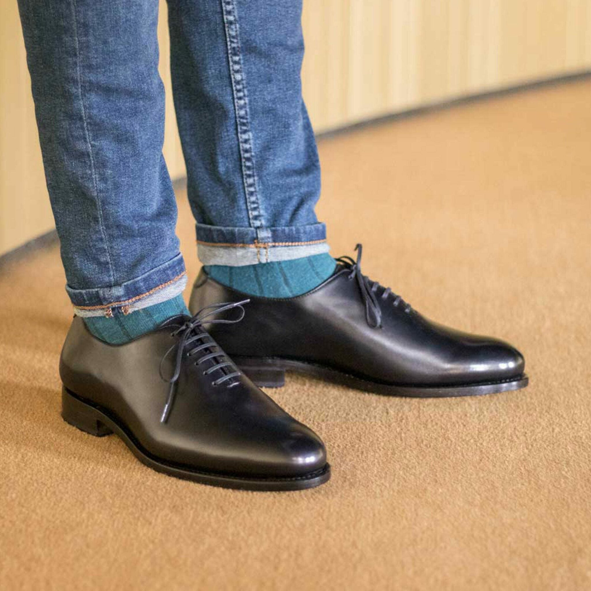 Vellano Adam Black Box Wholecut Derby Shoe