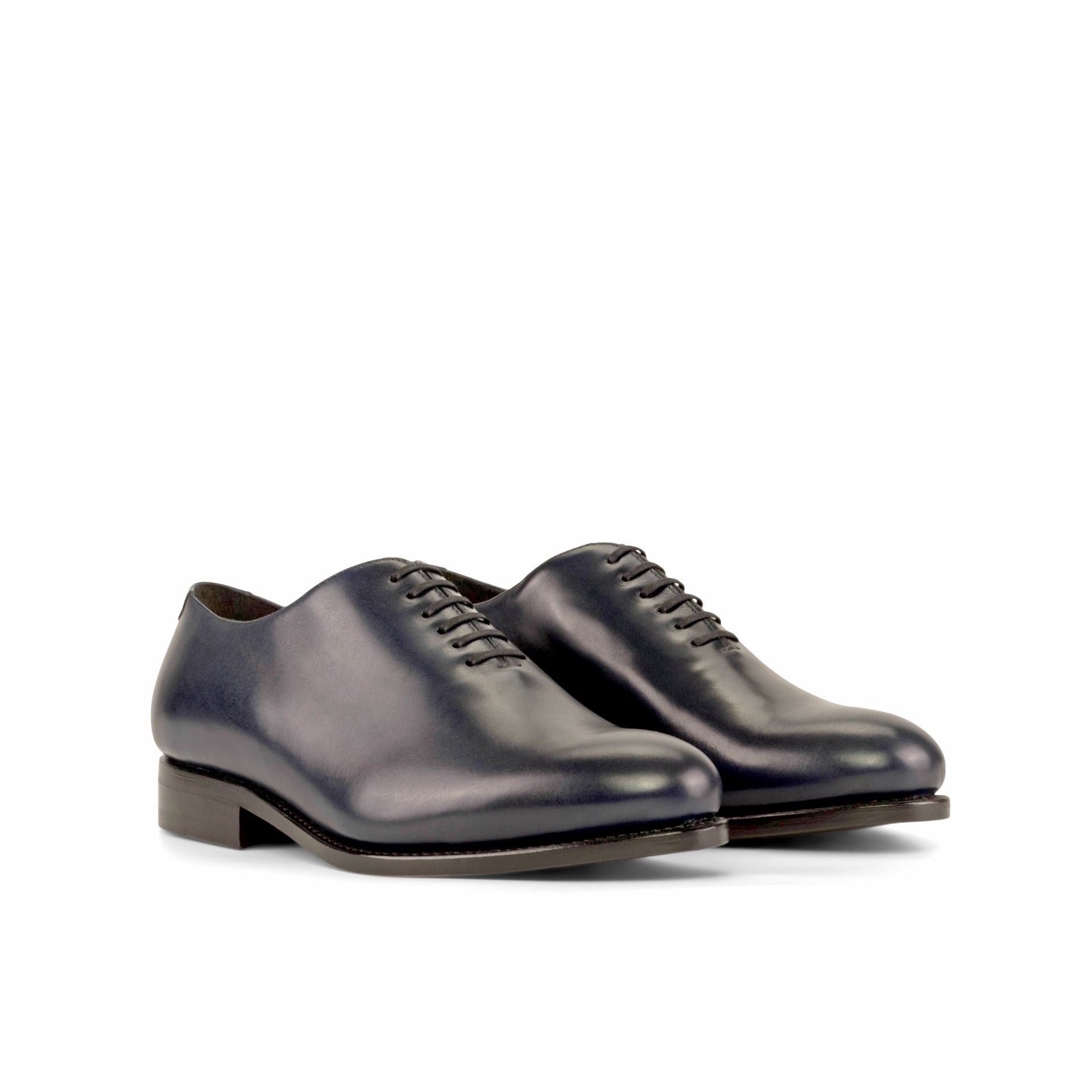 Vellano Royal Blue Black Two Tone Wholecut Shoe