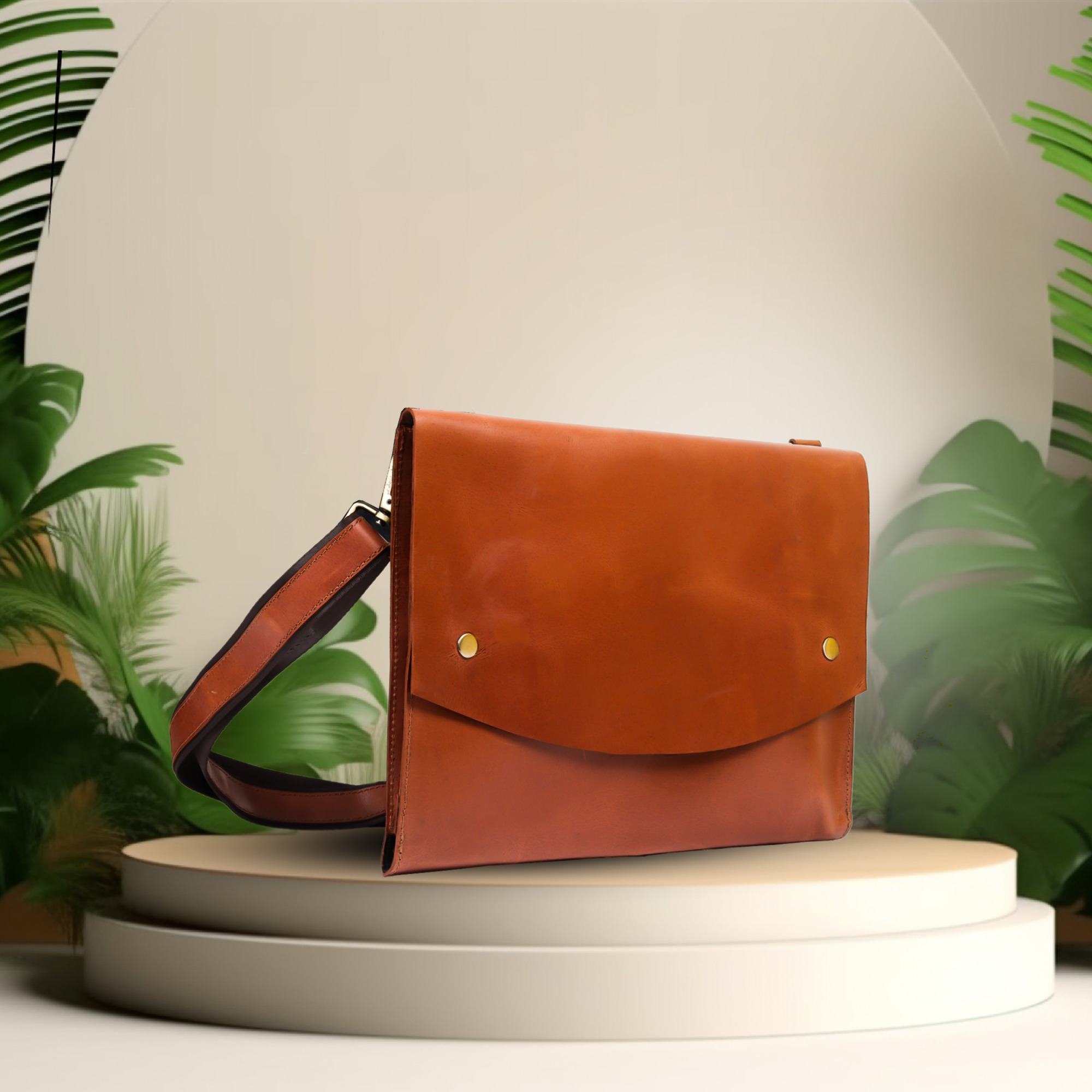 Vellano DriftEdge Hand Stitched Imported Leather Sling Bag for Urban Everyday Use