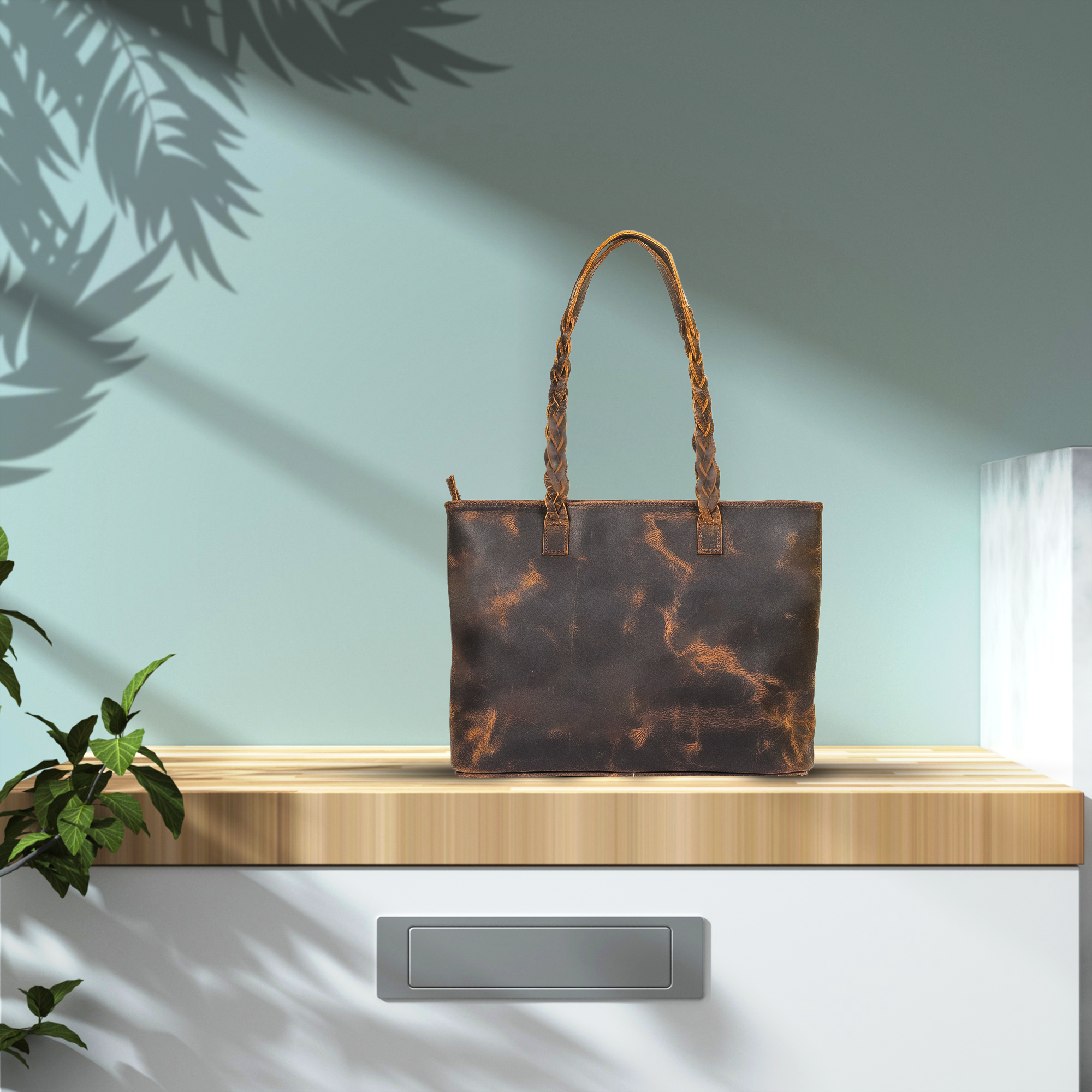 Vellano Willowmark Classic Leather Tote for Effortless Everyday Elegance