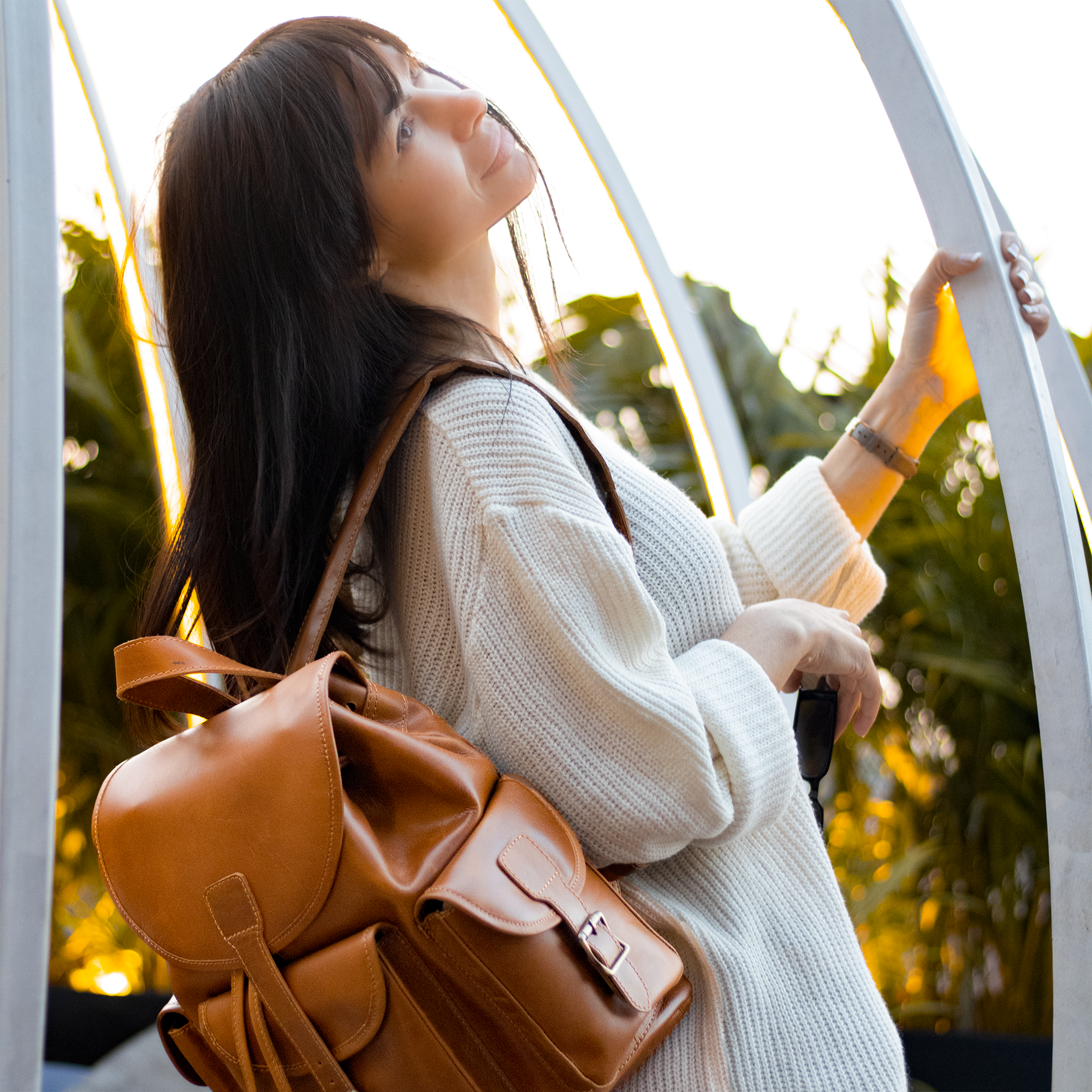 Vellano LedgePort Flap Over Leather Utility Bag with Everyday Style