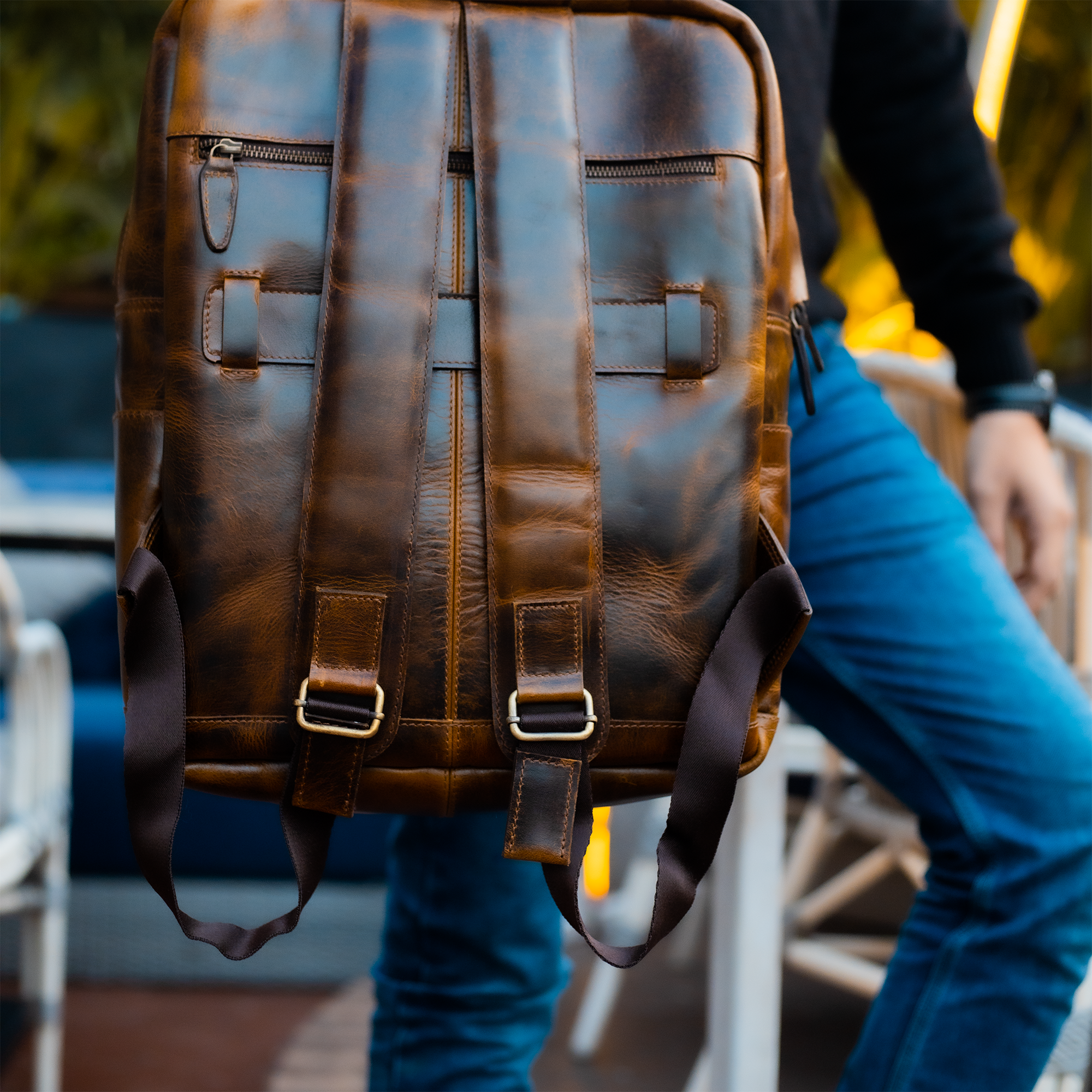 Vellano Solvik Vintage Leather Backpack