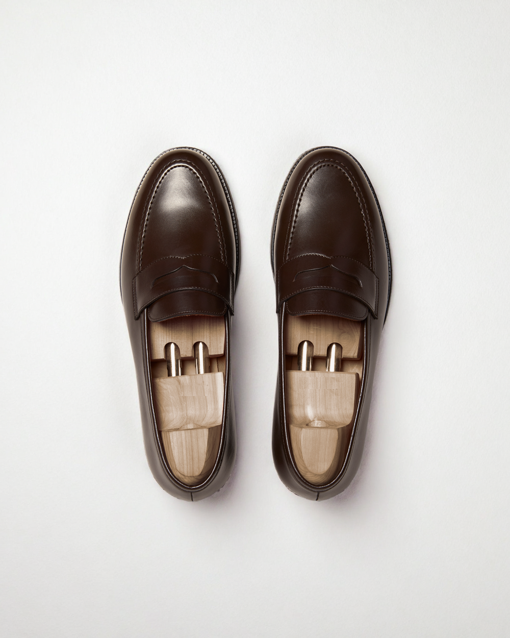 Vellano Stenhammar Brown Leather Loafer Shoes
