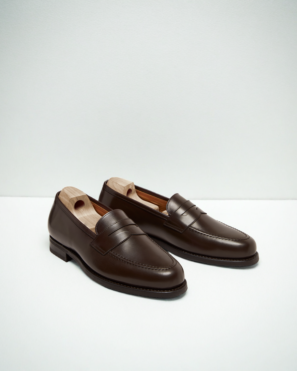Vellano Stenhammar Brown Leather Loafer Shoes