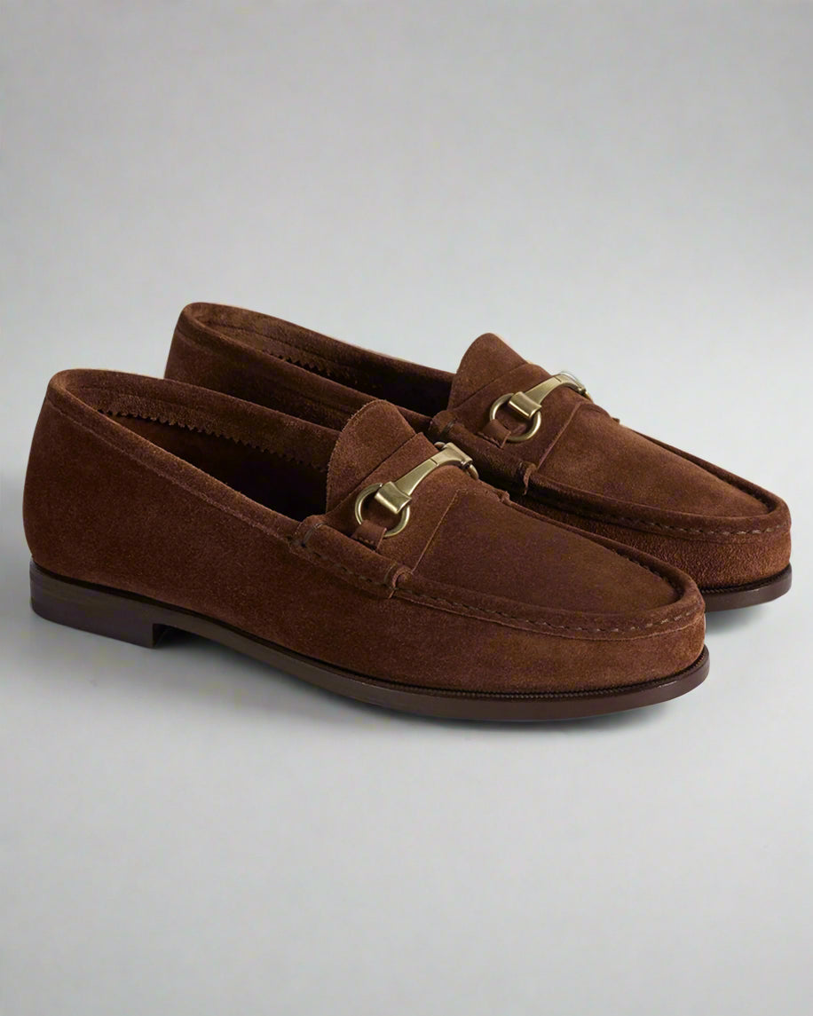 Vellano Milano Brown Suede Loafers
