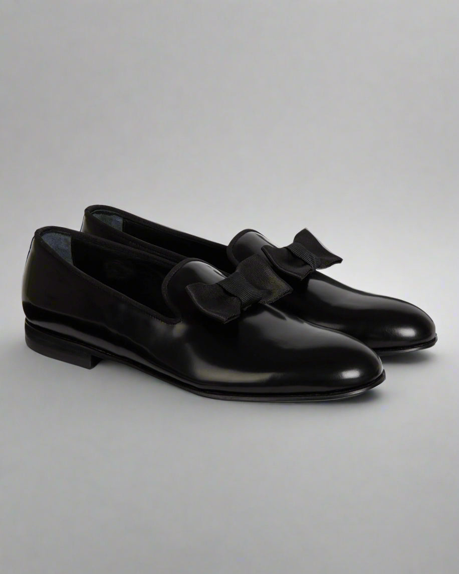 Vellano Merivale Black Belgian Leather Loafers