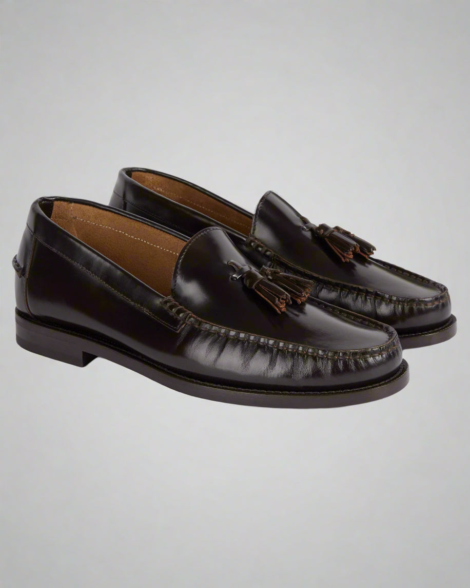 Vellano Marusee Dark Brown Leather Loafers