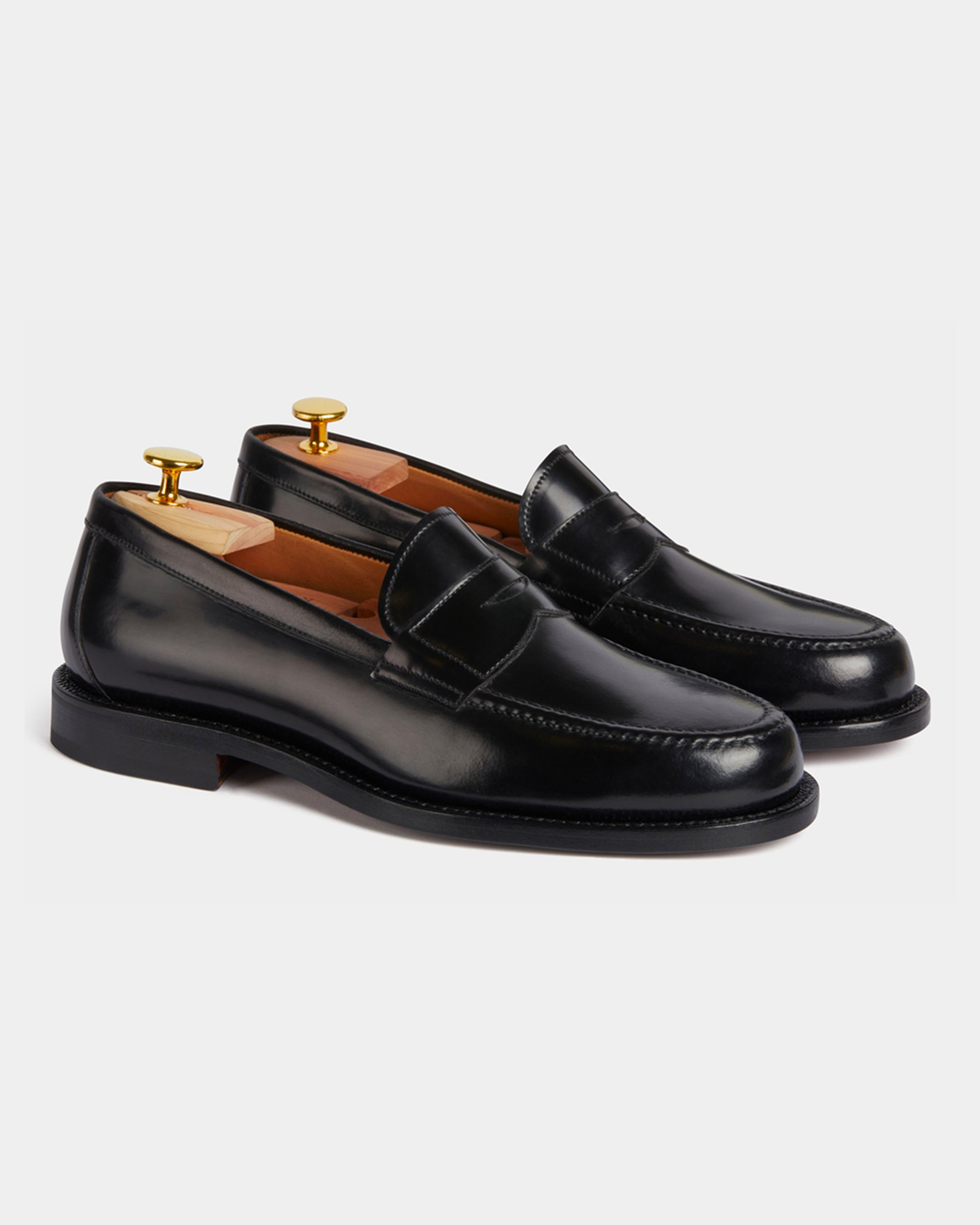 Vellano Dovermoor Black Cordovan Loafers