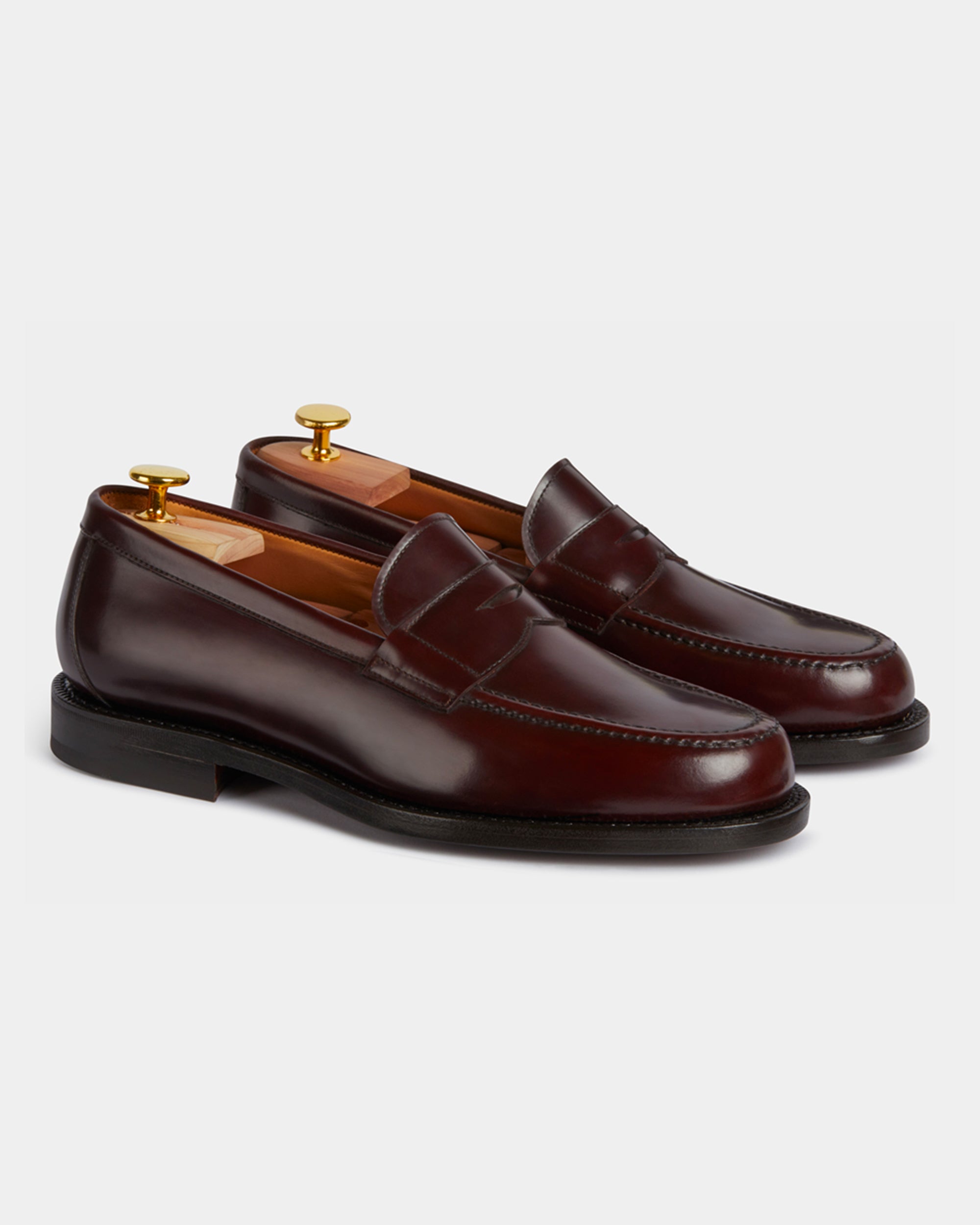 Vellano Eldwyne Dark Brown Cordovan Loafers