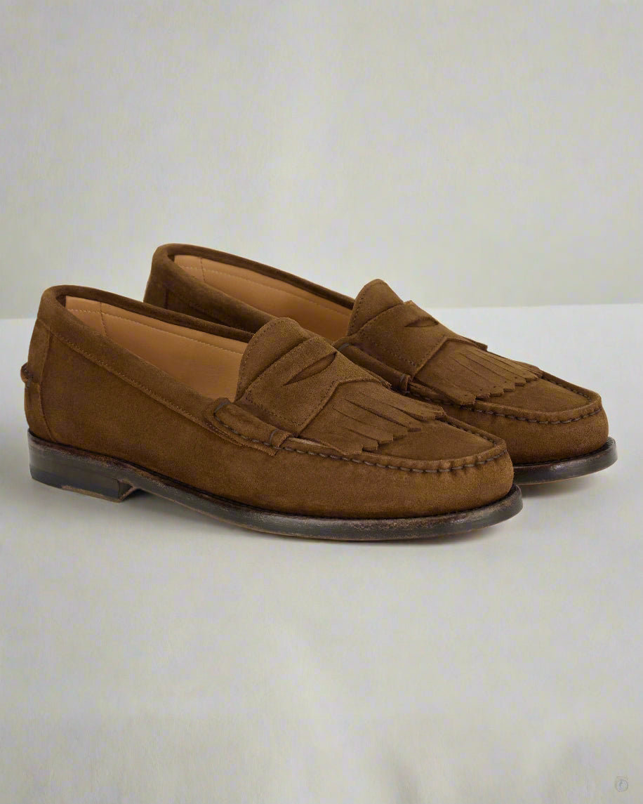 Vellano Tobacco Brown Penny Loafers