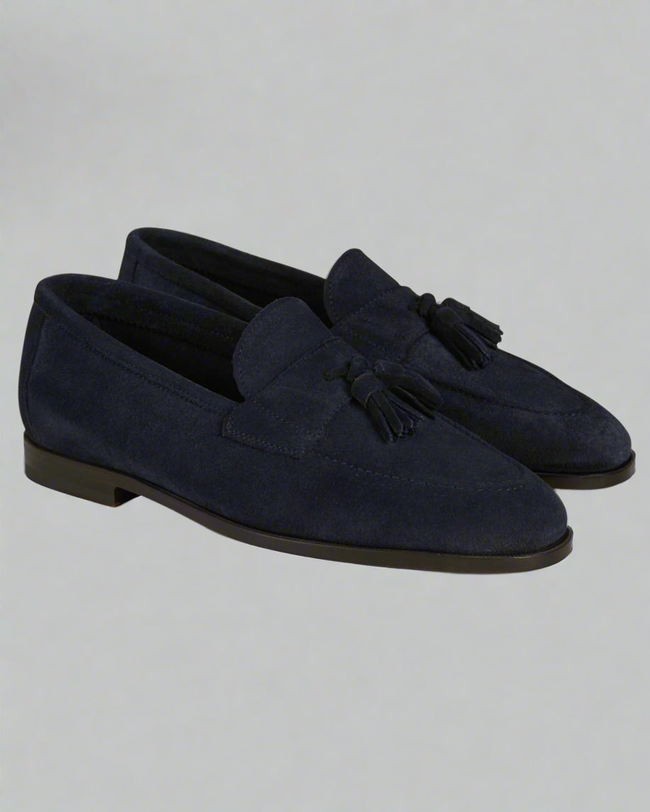 Vellano Straccadent Blue Suede Loafers
