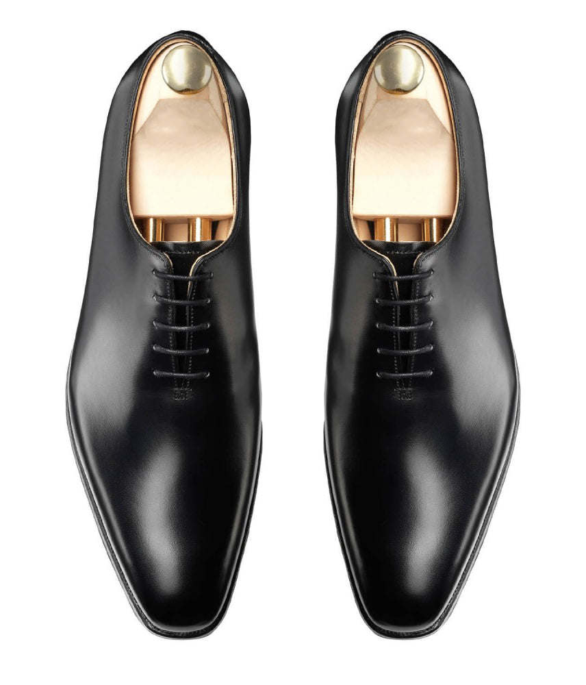 Vellano John Black Wholecut Derby Shoe