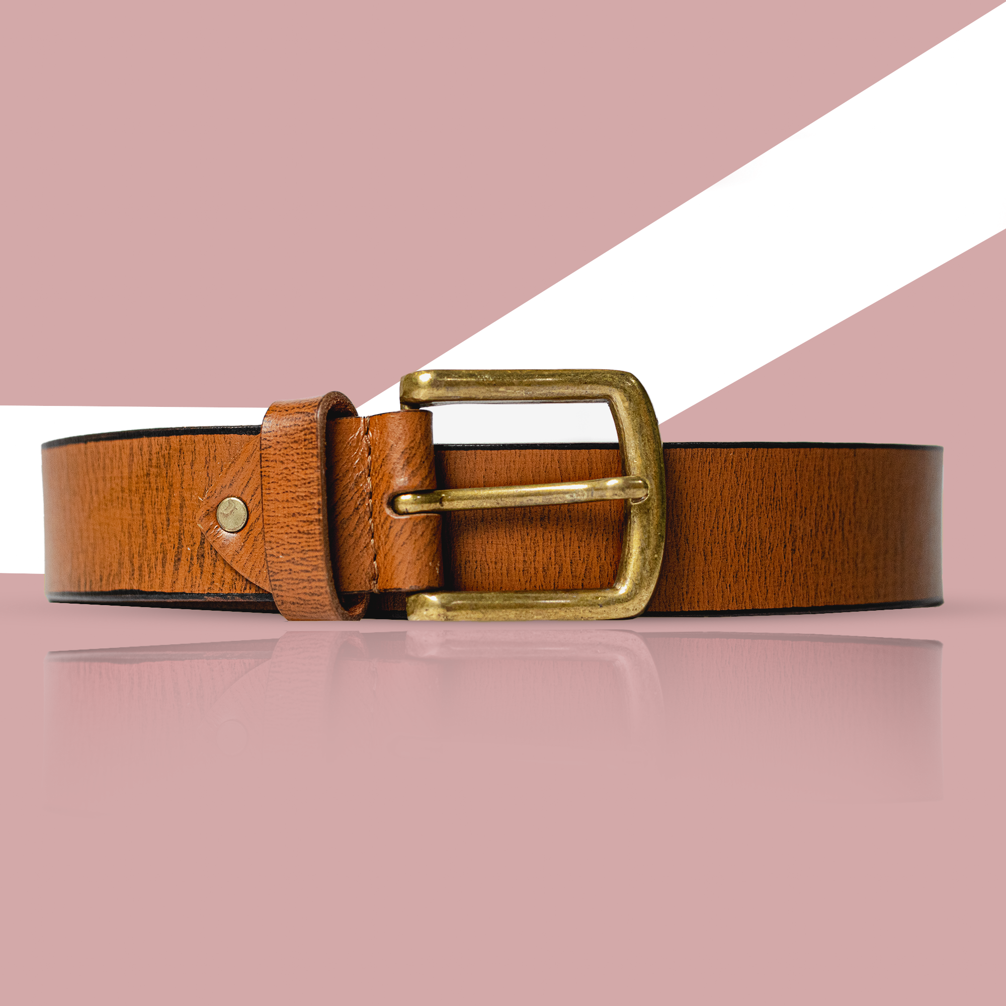 Vellano Oakridge Line Brown Imported Leather Belt for Everyday Strength and Style