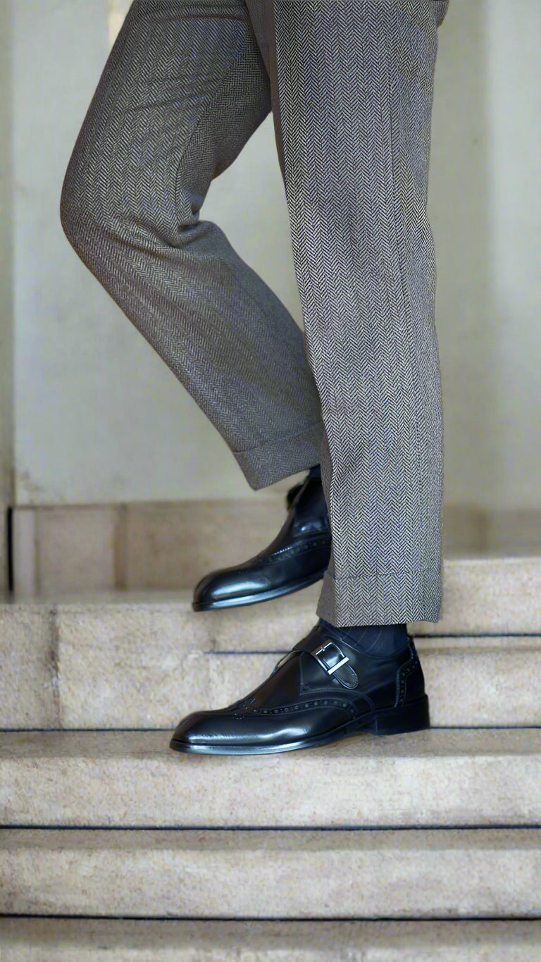 Vellano Regalia Leather Monkstrap Shoes