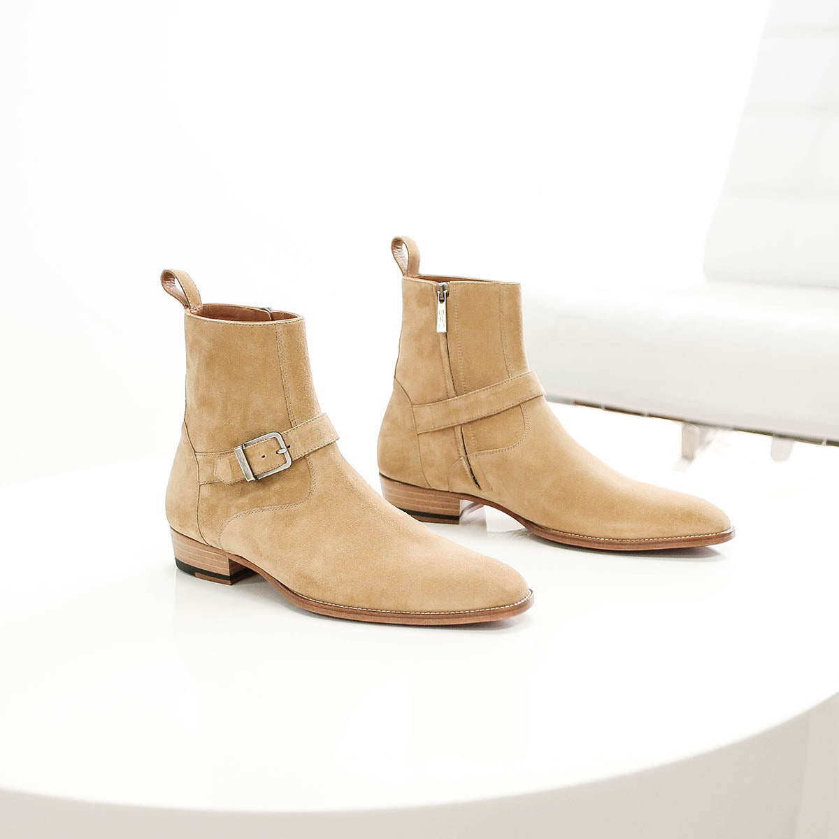 Vellano Strap Boots Brown