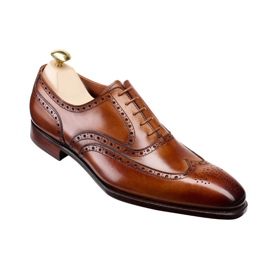Vellano Chestnut Wingtip Brogue Shoes
