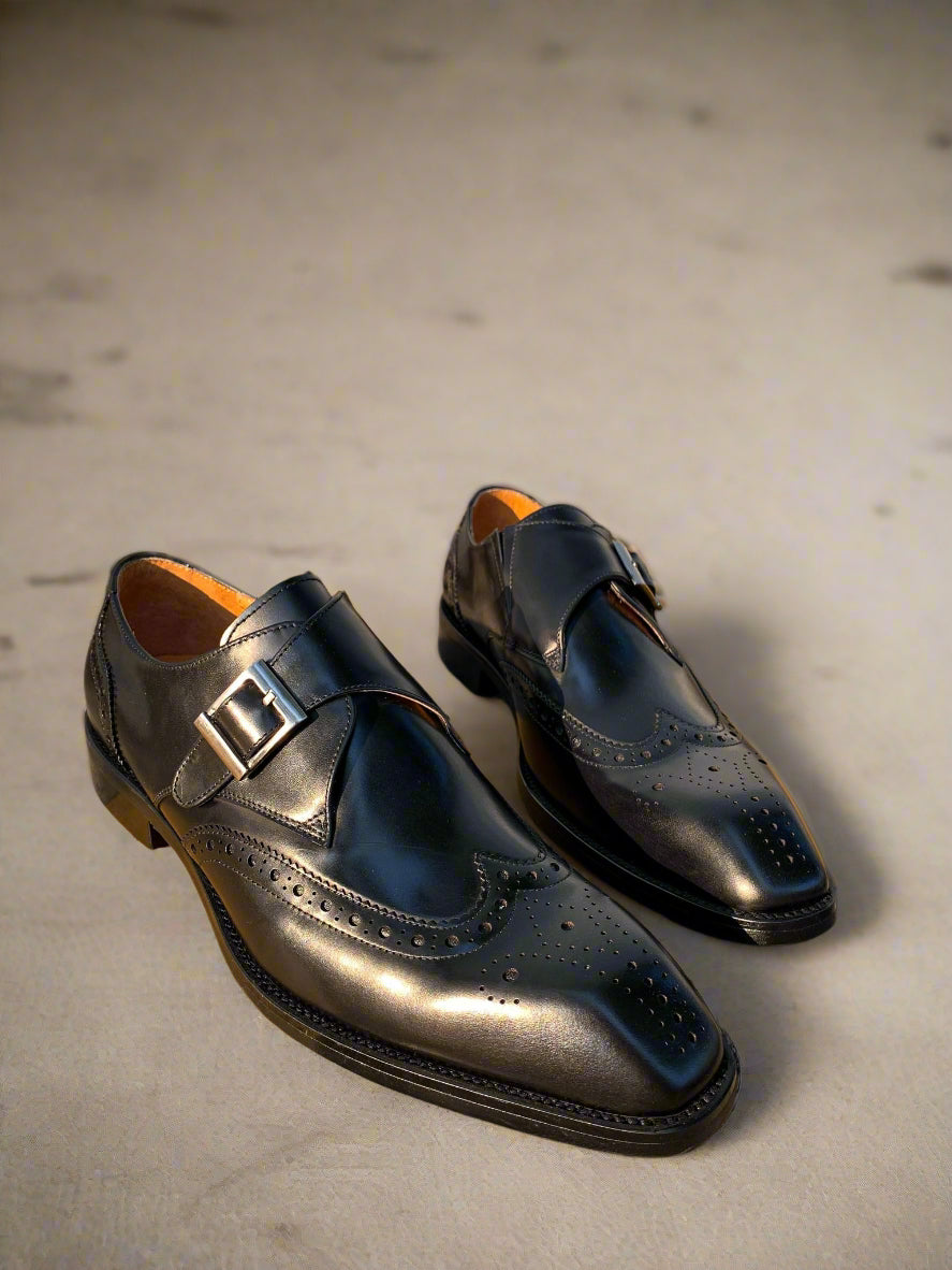 Vellano Regalia Leather Monkstrap Shoes