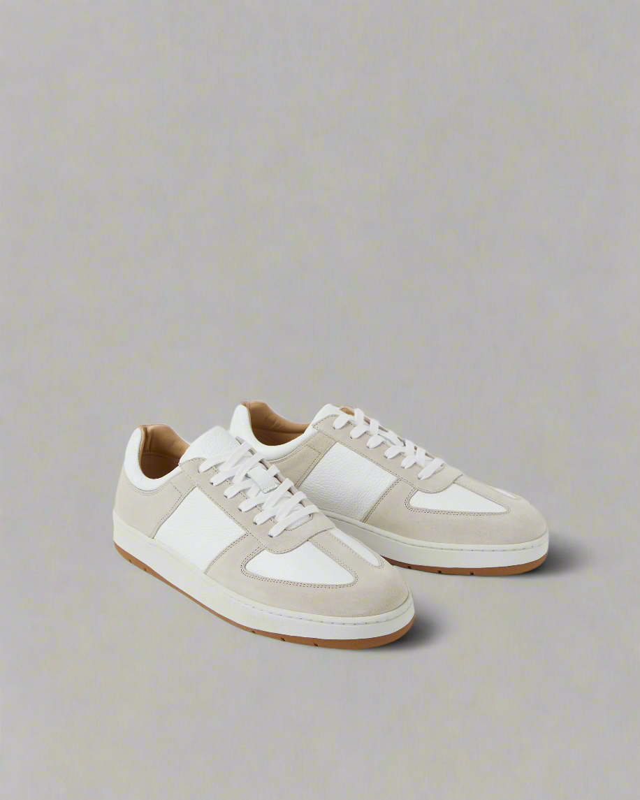 Vellano Bastad Beige Suede Leather Sneaker