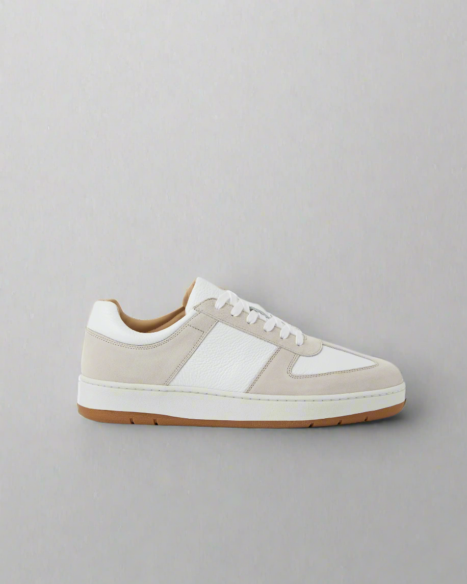Vellano Bastad Beige Suede Leather Sneaker
