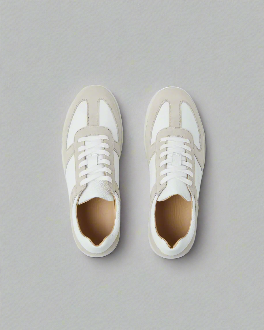 Vellano Bastad Beige Suede Leather Sneaker