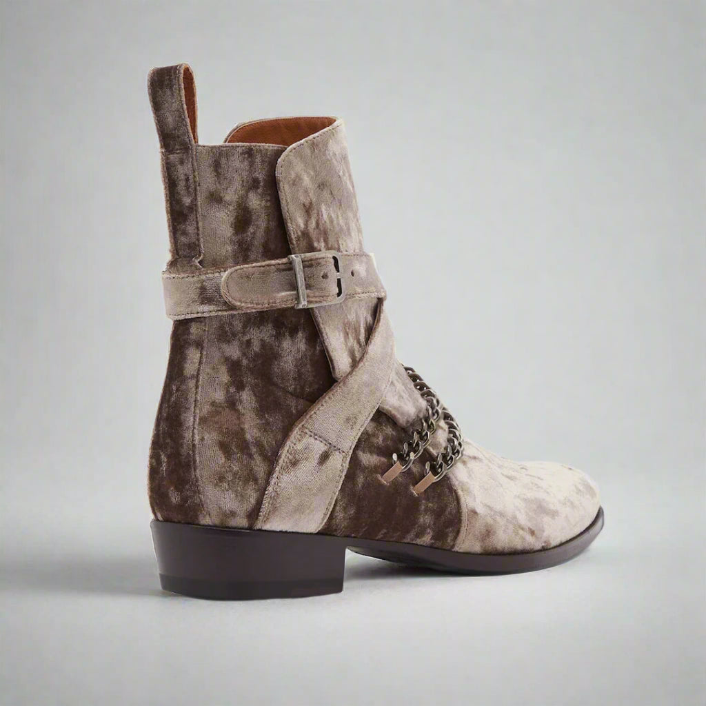 Vellano Jodhpur Boots Black Velvet