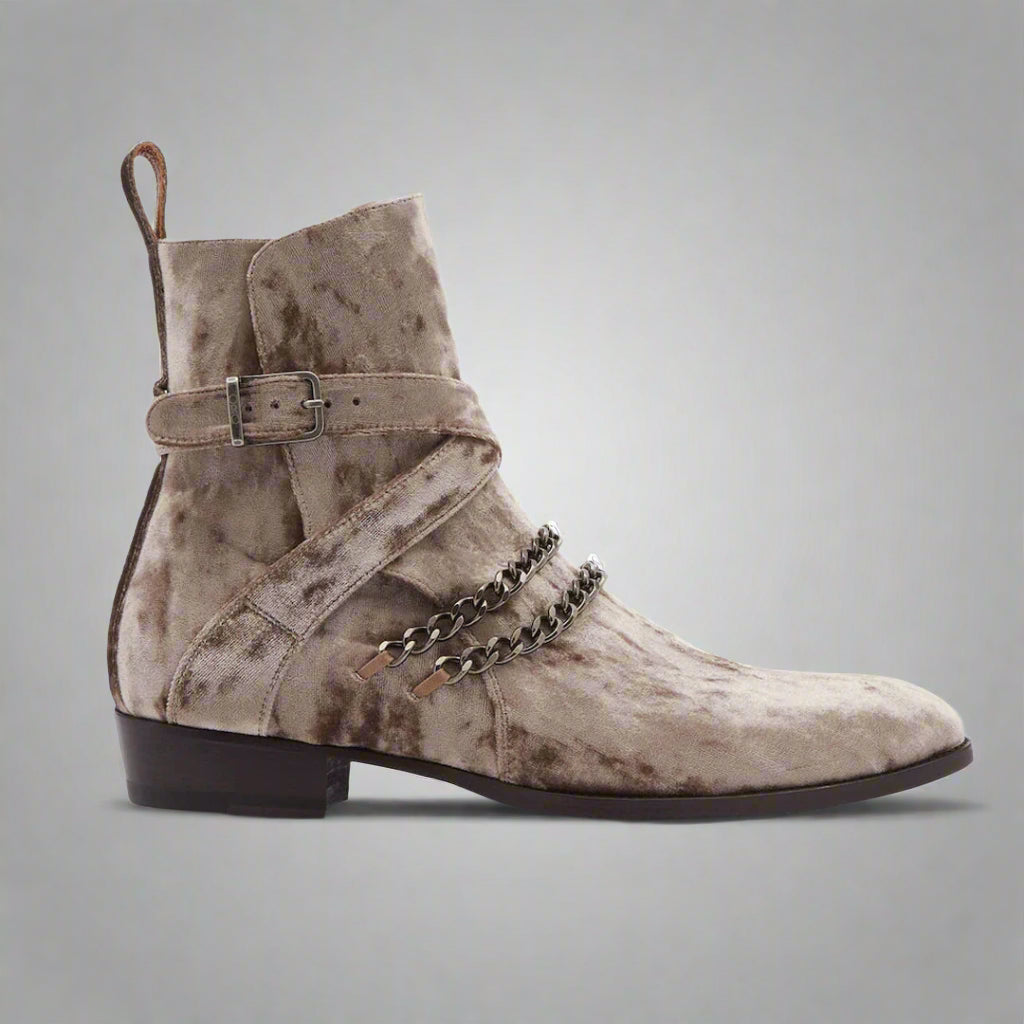 Vellano Jodhpur Boots Black Velvet
