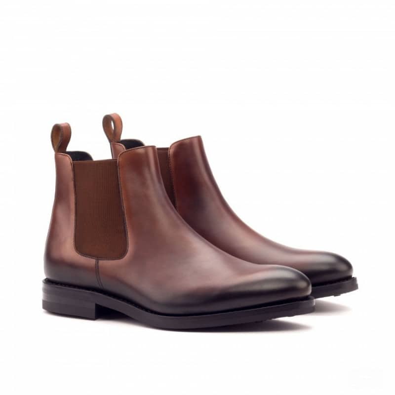 Vellano Premium Crust Leather Chelsea Boot