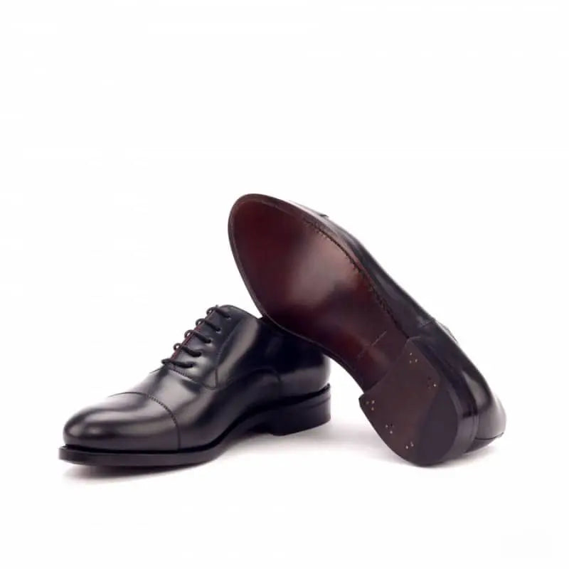 Vellano Black Belmont Leather Oxford Shoes