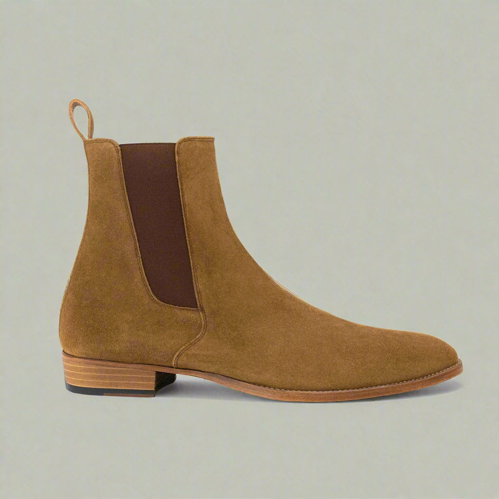 Vellano Chestnut Suede Chelsea Boots