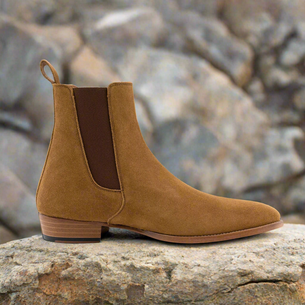 Vellano Chestnut Suede Chelsea Boots