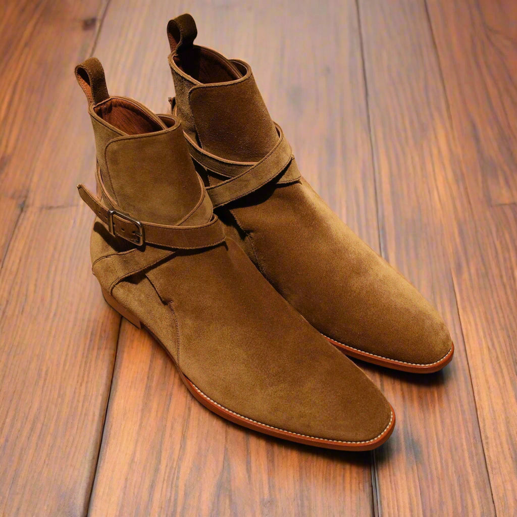 Vellano Alon Black Leather Jodhpur Boots