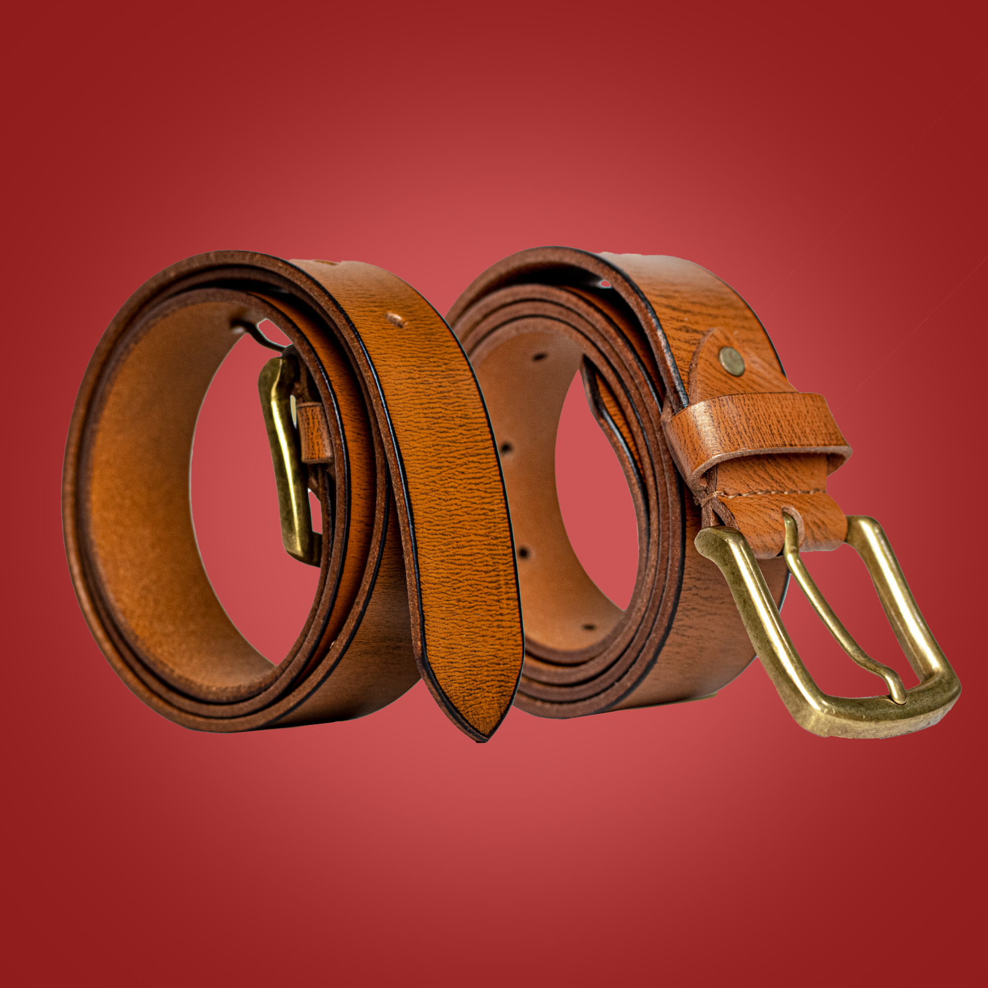 Vellano Oakridge Line Brown Imported Leather Belt for Everyday Strength and Style